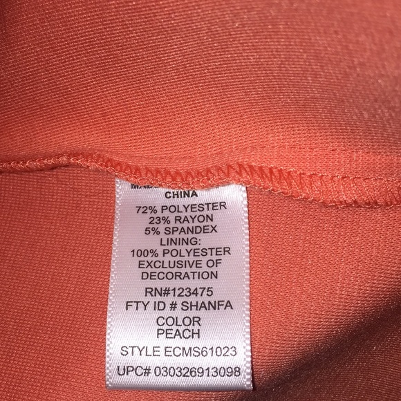 Coral Blazer with Gray Trim - Picture 4 of 7